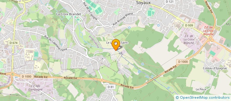 localisation de l'entreprise SHELBIZ à ANGOULEME