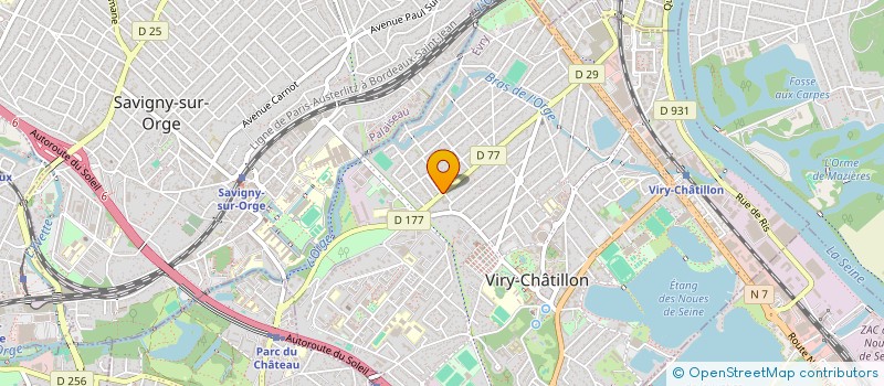 localisation de l'entreprise SHELBY LOUNGE à VIRY-CHATILLON