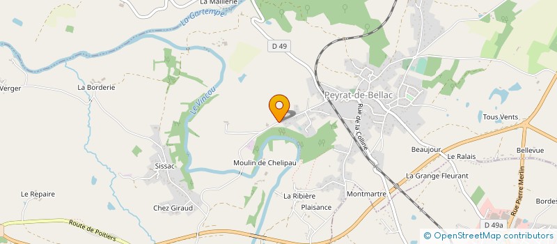 localisation de l'entreprise SHELFLESS à PEYRAT-DE-BELLAC