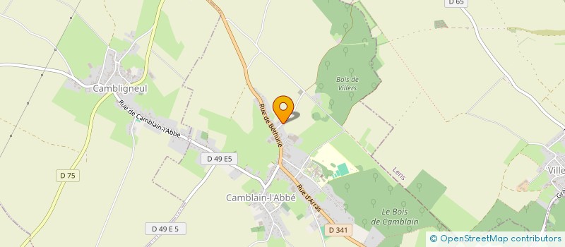 localisation de l'entreprise SHELLO  CAMBLAIN-L'ABBE