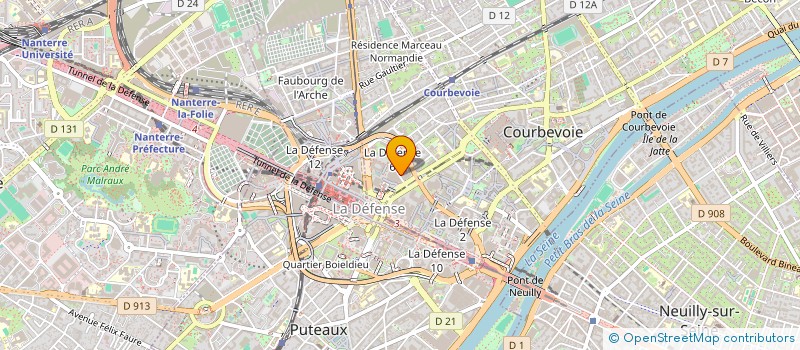 localisation de l'entreprise SHEM à COURBEVOIE