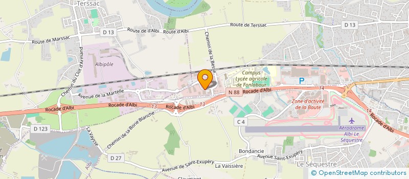 localisation de l'entreprise SHEMS ENERGIE  ALBI