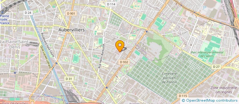 localisation de l'entreprise SHENDI ENTREPRISE  AUBERVILLIERS