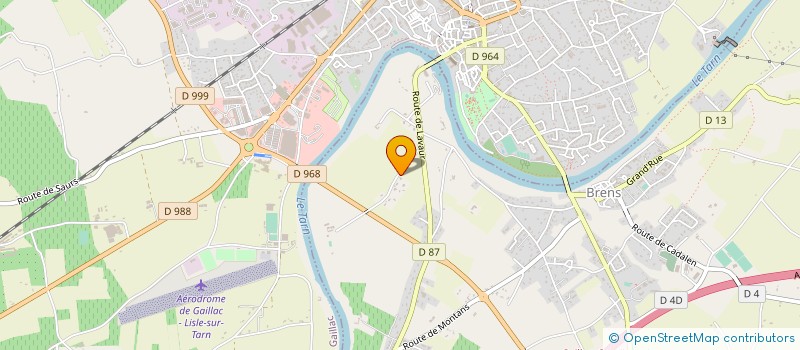 localisation de l'entreprise SHENTEA  BRENS