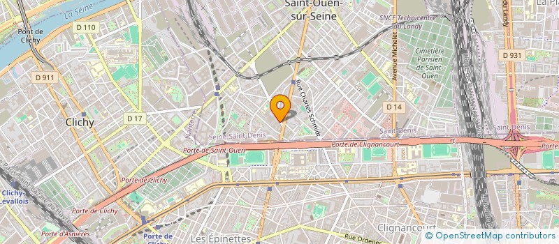 localisation de l'entreprise SHEOL à SAINT-OUEN-SUR-SEINE
