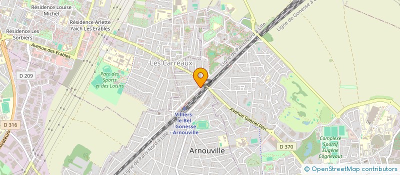 localisation de l'entreprise SHER  ARNOUVILLE