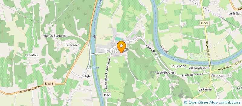 localisation de l'entreprise SHER KHAN - ASSISTANCE AUX CHATS LIBRES DE TOUZAC  TOUZAC