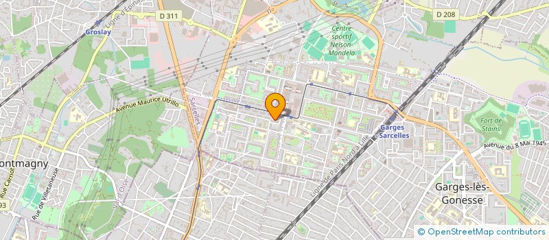 localisation de l'entreprise SHERAZIL à SARCELLES