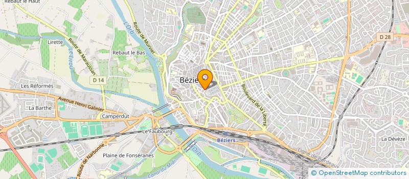 localisation de l'entreprise SHERINE à BEZIERS