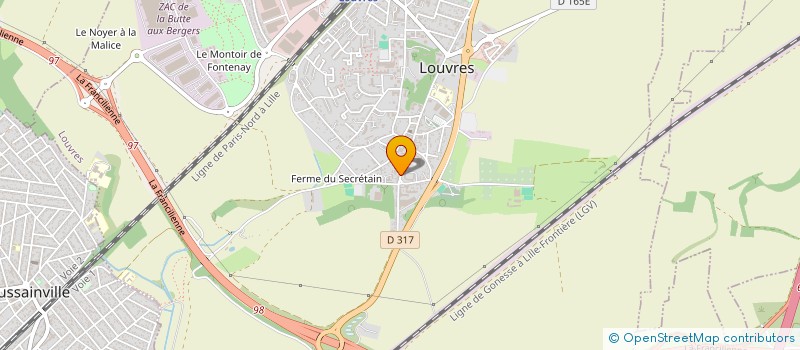 localisation de l'entreprise SHERLOCK BNB  LOUVRES