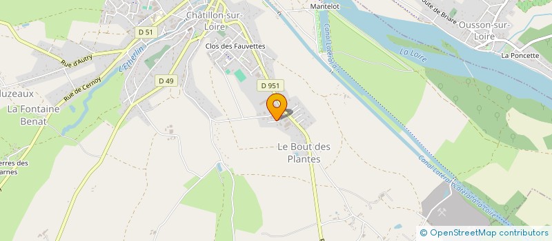 localisation de l'entreprise SHERPA  CHATILLON-SUR-LOIRE