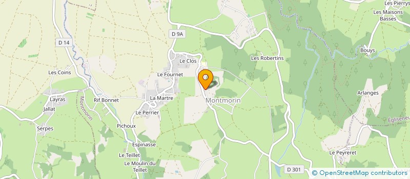localisation de l'entreprise SHERPA à MONTMORIN