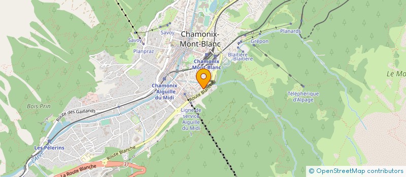 localisation de l'entreprise SHERPANI  CHAMONIX MONT BLANC