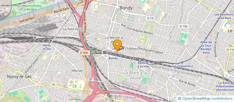 localisation de l'entreprise SHEVA PIZZERIA  BONDY