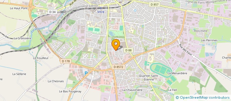 localisation de l'entreprise SHF-38  VITRE