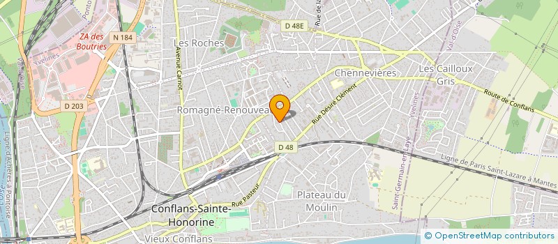 localisation de l'entreprise SHF  CONFLANS-SAINTE-HONORINE