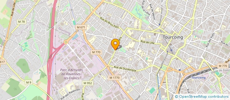 localisation de l'entreprise SHF DIFFUSION à TOURCOING
