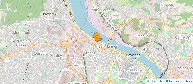 localisation de l'entreprise SHF RESTAURATION à BAYONNE