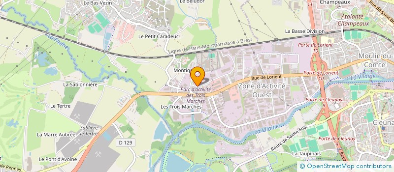 localisation de l'entreprise SHG à VEZIN-LE-COQUET