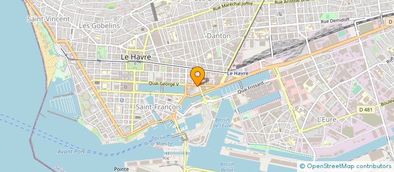 localisation de l'entreprise SHGT ESTUAIRE à LE HAVRE