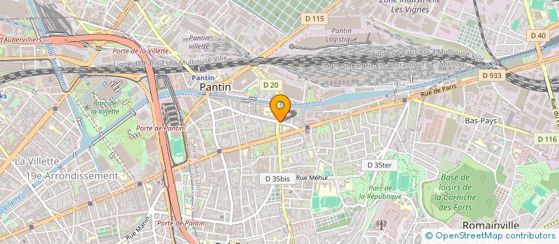 localisation de l'entreprise SHI DECO  PANTIN