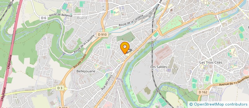 localisation de l'entreprise SHIATSU 86 à POITIERS