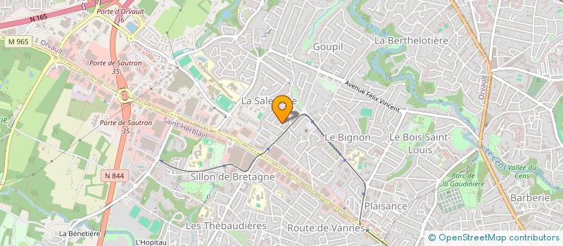 localisation de l'entreprise SHIATSU ADDICT NANTES à ORVAULT