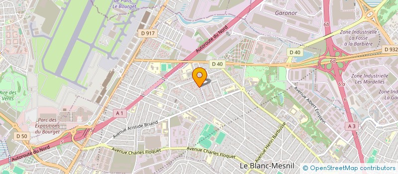 localisation de l'entreprise SHIFT LOC  LE BLANC MESNIL