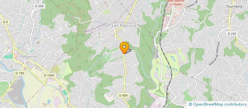 localisation de l'entreprise SHIINE à LA ROQUETTE-SUR-SIAGNE