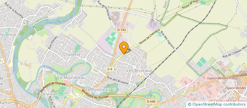 localisation de l'entreprise SHIJAK TAEKWONDO NIORT  NIORT