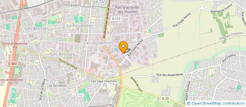 localisation de l'entreprise SHILA  DECINES-CHARPIEU