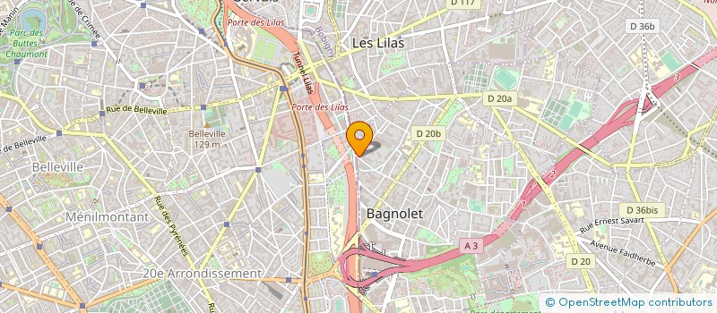 localisation de l'entreprise SHIM'TEXTILES à BAGNOLET