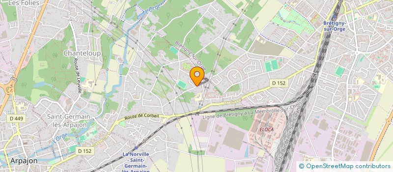 localisation de l'entreprise SHIN'UP à SAINT-GERMAIN-LES-ARPAJON