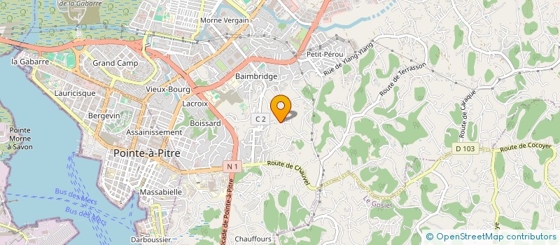 localisation de l'entreprise SHINE CARS LOCATION à LES ABYMES
