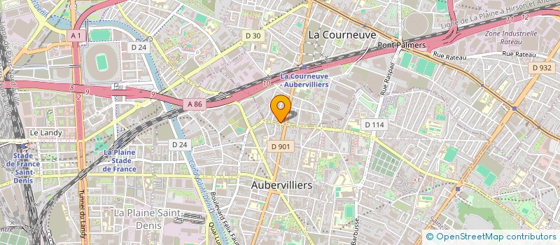 localisation de l'entreprise SHINE SERVICES à LA COURNEUVE