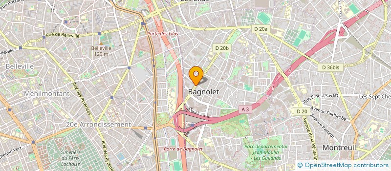 localisation de l'entreprise SHING SHING  BAGNOLET