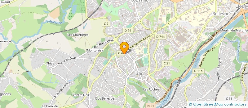localisation de l'entreprise SHINGO AIKIDO-CLUB COUZEIX à ISLE