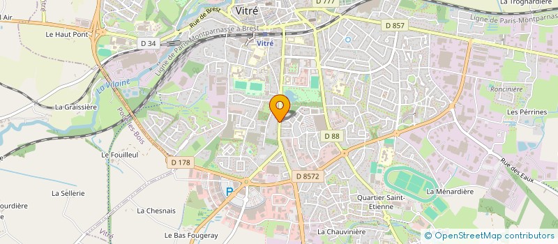 localisation de l'entreprise SHINING CASTLE  VITRE