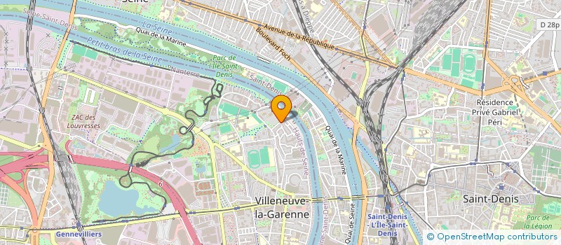 localisation de l'entreprise SHINJIGENKAN INSTITUT FRANCE  VILLENEUVE-LA-GARENNE