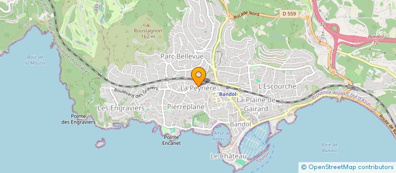 localisation de l'entreprise SHINTAIDO NOUVELLE VOIE DU CORPS à BANDOL