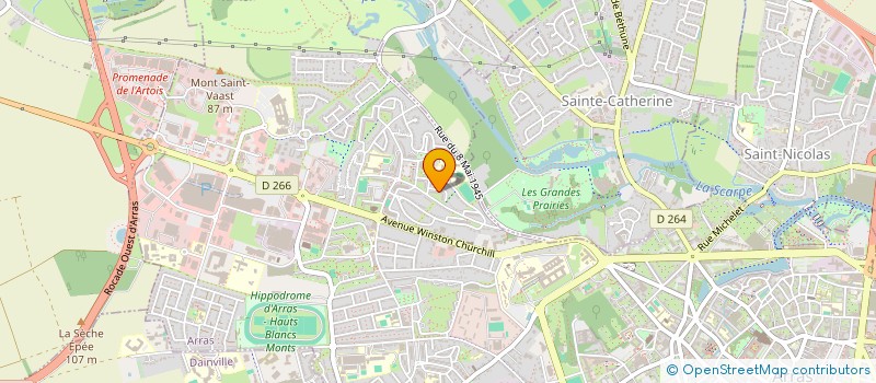 localisation de l'entreprise SHIPTRANS à ARRAS