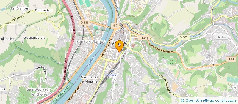 localisation de l'entreprise SHIRLEY à VIENNE