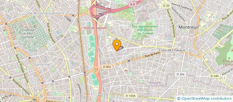 localisation de l'entreprise SHIRLEY à BAGNOLET