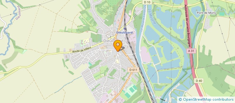 localisation de l'entreprise SHIRLEY COIFFURE  DIEULOUARD