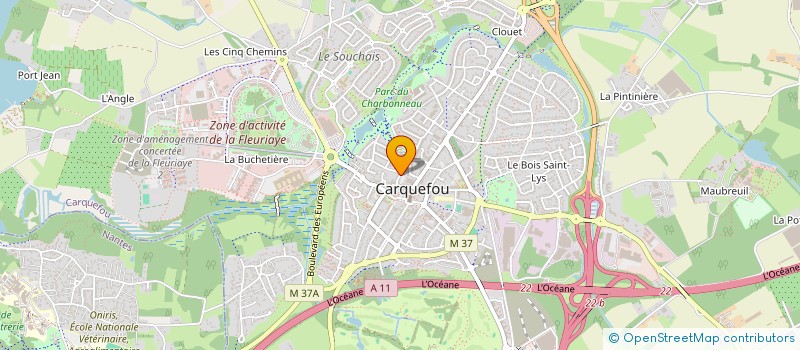 localisation de l'entreprise SHISY à CARQUEFOU