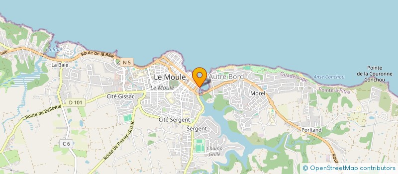 localisation de l'entreprise SHITALOU MODESTE ET PIERROT à LE MOULE