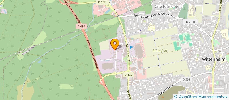 localisation de l'entreprise SHIV  WITTENHEIM