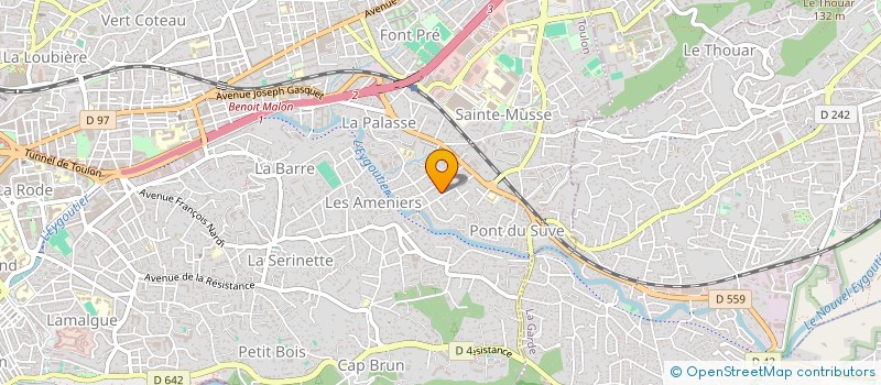 localisation de l'entreprise SHIVA L'ETOILE VERSEAU  TOULON