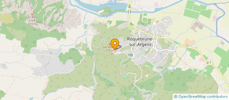localisation de l'entreprise SHIVA SERVICE à ROQUEBRUNE-SUR-ARGENS