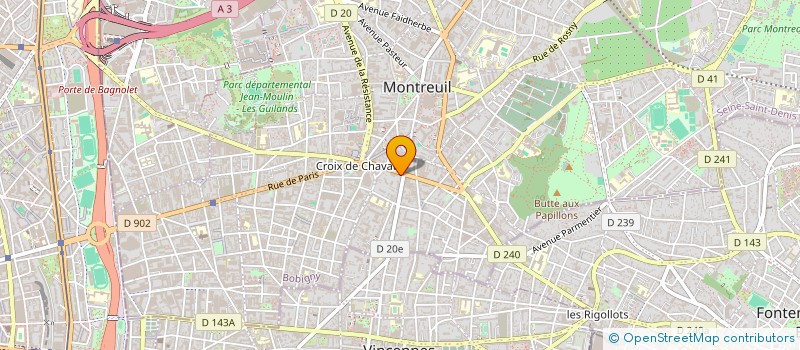 localisation de l'entreprise SHIVA STORES à MONTREUIL